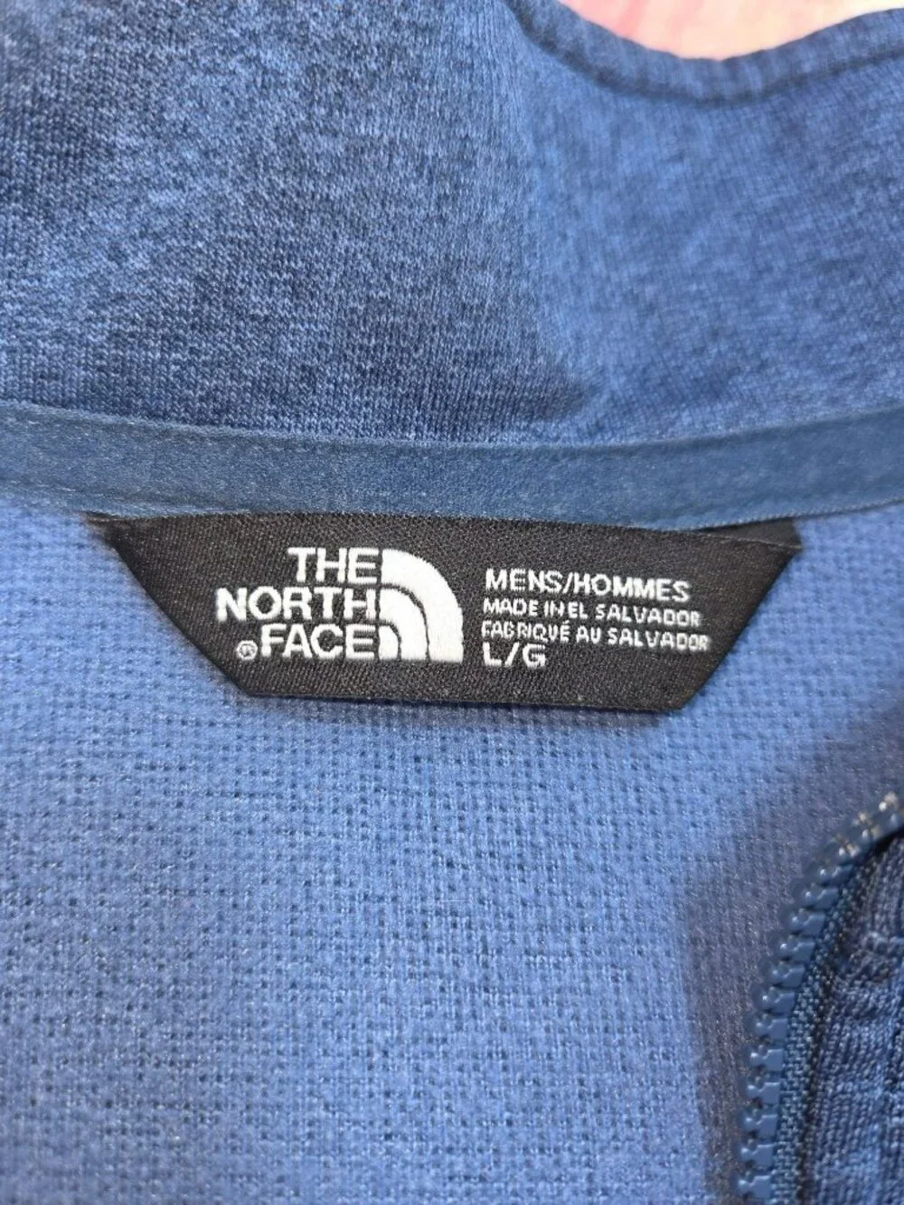 The North Face Blue Quarter-Zip Pullover Jacket Large
